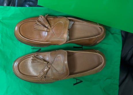 bottega veneta 2025 leather loafers dead stock