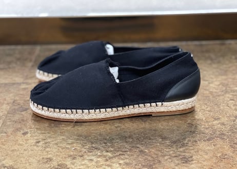 maison margiela tabi shose black 40 dead stock