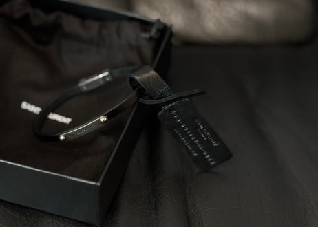 saint laurent leather bracelet