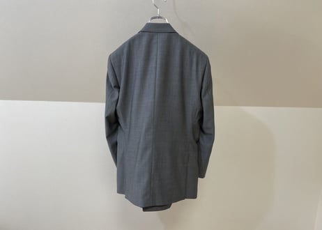 80s vintage set up suit three peace gray