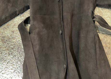 saint laurent leather coat