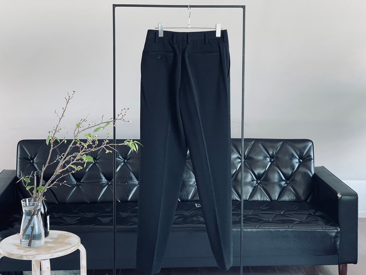 junko koshino black 5 button zip set up suit |