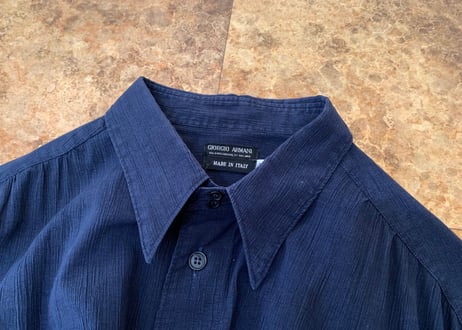 giorgio armani shirt navy