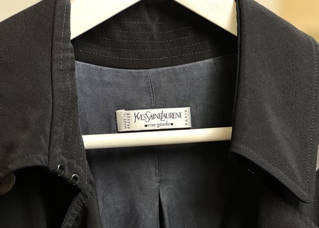 yves saint laurent rive gauche made in Flance trench coat