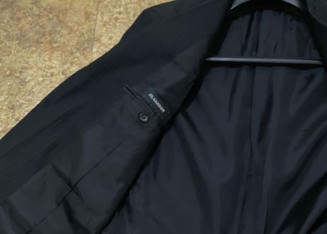 jilsander stripe set up suit