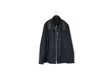 00s prada leather nylon jacket