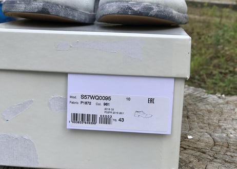 2019aw maison margiela penki dress shose 43 dead stock
