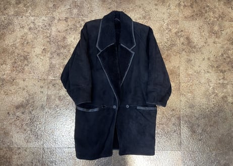 80s gianni versace istante leather coat