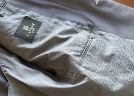 lanvin double purple set up suit