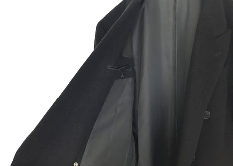 yves saint laurent double chesterfield coat