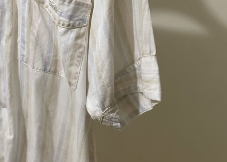 celine over size stripe shirt