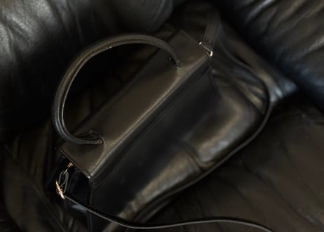 celine leather shoulder bag