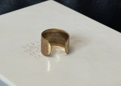 maison margiela antique finish ring #e