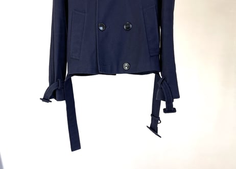 maison margiela short trench coat