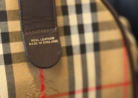 buberry made in England "大容量" check bag