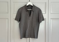 salvatore ferragamo gantino half zip shirt