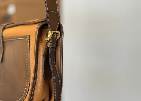 loewe anagram leather shoulder bag