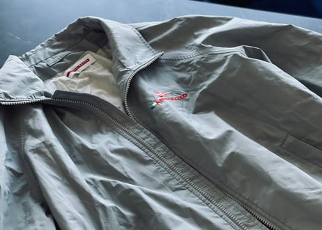 prada over size logo jacket