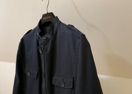 gucci stand collar blouson black