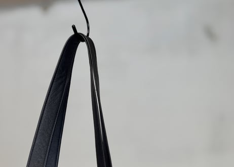 acne studios logo leather bag