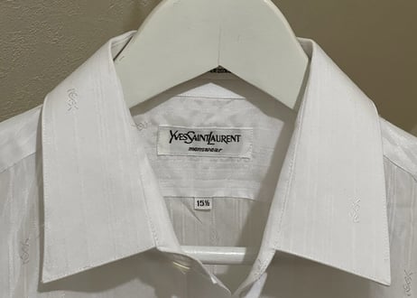 yves saint laurent stripe shirt dead stock