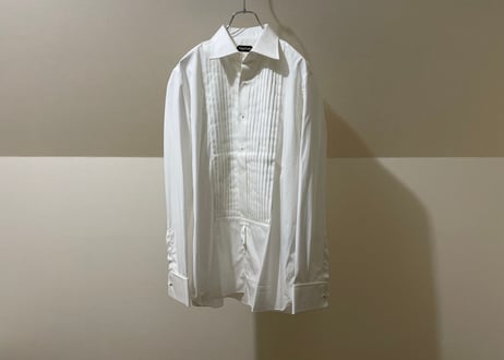 tom ford 2020ss pleat detailed shirt