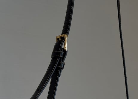 gold pfeil leather shoulder bag