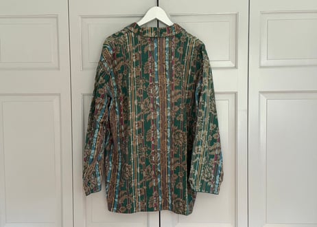 yves saint laurent "総柄" open collar shirt