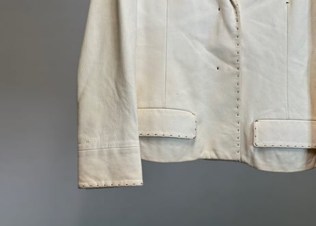 90-00s jilsander leather short jacket