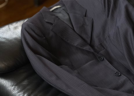 salvatore ferragamo stripe set up suit