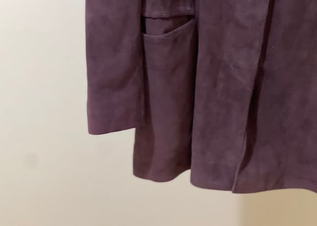 loewe leather jacket purple