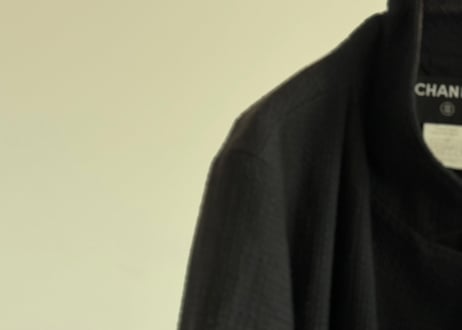 chanel tweed double coat