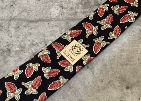 loewe flower motif necktie