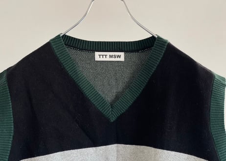 ttt msw over size knit vest