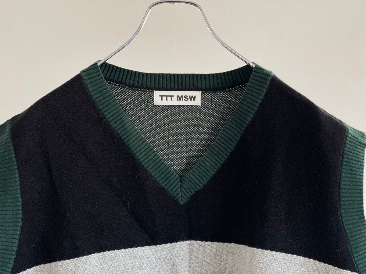 ttt msw over size knit vest | weekend tokyo ttt msw over size knit vest | weekend tokyo