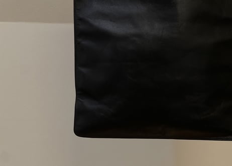 comme des garcons leather tote bag