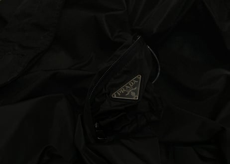 prada pocketable nylon coat