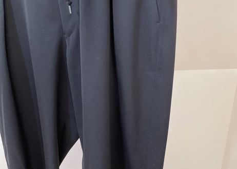 yohji yamamoto wool gabardine wide trousers dead stock