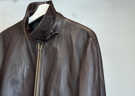 salvatore ferragamo leather jacket