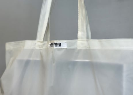 90s miumiu pvc logo bag "medium"