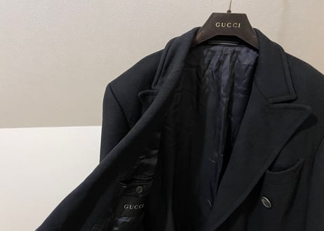 gucci double chesterfield coat