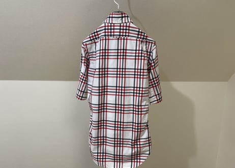 thom browne check shirt