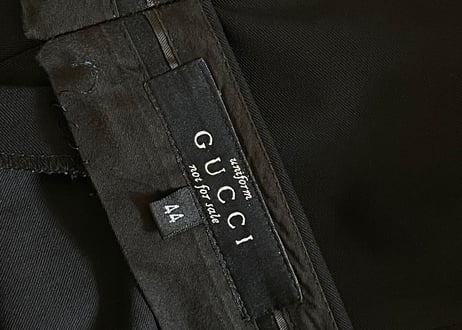gucci flare trousers dead stock
