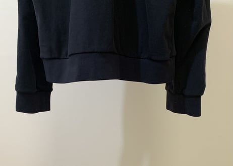 prada logo jersey blouson black