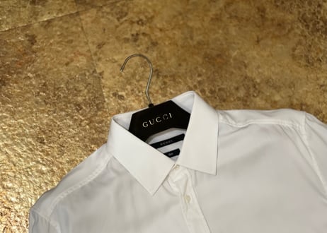 gucci dress shirt white