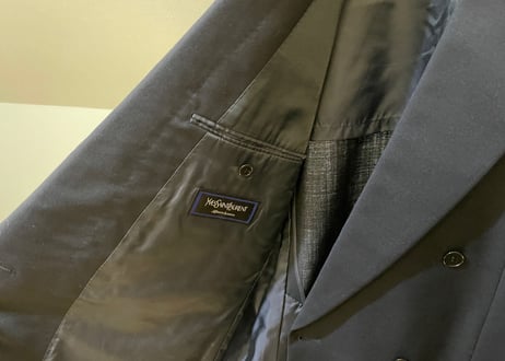 yves saint laurent double set up suit