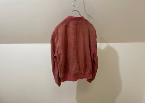 80-90s loewe leather jacket salmon