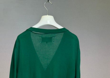maison margiela elbow patch cardigan