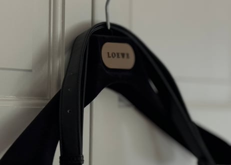 loewe anagram logo leather shoulder bag #3