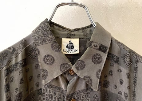 lanvin over size cupro shirt